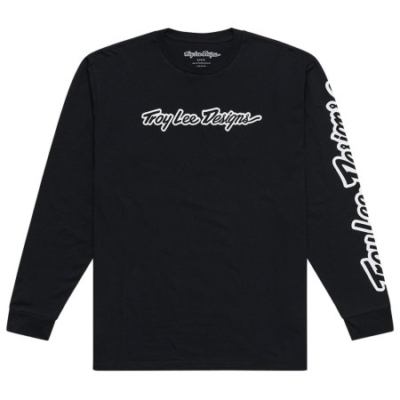 TLD TRIKO S DLOUHÝM RUKÁVEM SIGNATURE BLACK (72991701) - Velikost: S