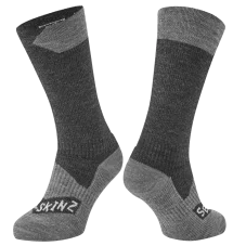 Nepremokavé ponožky Sealskinz Raynham Grey Black
