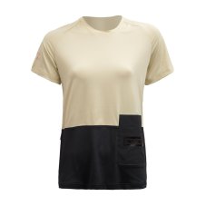 FT WOMEN'S HORIZON POCKET SHORT SLEEVE JERSEY SAND/BLACK XL