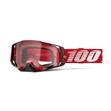 Sjezdové brýle 100% ARMEGA Clear Lens - černočervené