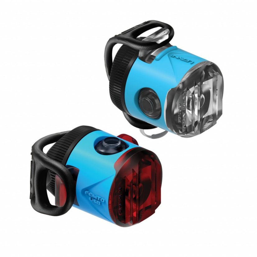 LEZYNE Set svetiel LED FEMTO USB DRIVE - predné + zadné - Varianta: čierne