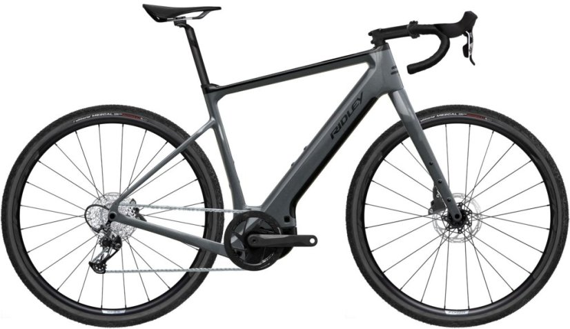 RIDLEY kolo E-KANZO ADVENTURE Apex XPLR Silver Pearl/Black S - Veľkosť: S