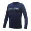 SENSOR MERINO ACTIVE MOUNTAINS pánské triko dl.rukáv deep blue XL - Barva: modrá, Velikost: XL