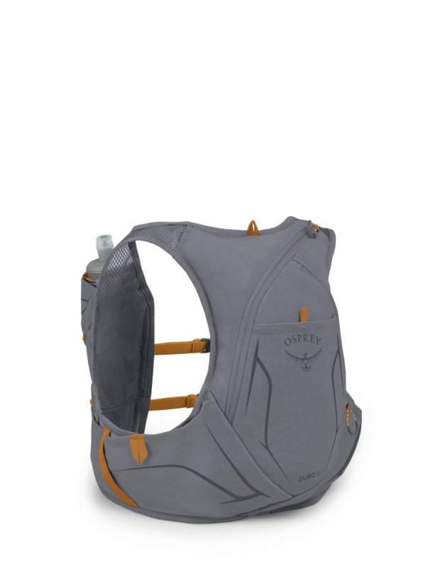 OSPREY BĚŽECKÁ VESTA DURO 6 W/FLASKS PHANTOM GREY/TOFFEE ORANGE (1000545) - Veľkosť: S