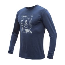 SENSOR MERINO ACTIVE OUTSIDE pánské triko dl.rukáv deep blue S