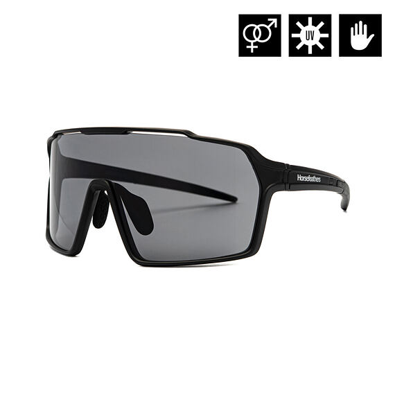 Cyklistické okuliare Horsefeathers Neutron - matt black/smoke