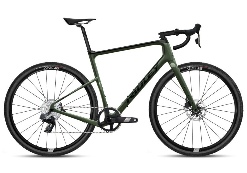 RIDLEY kolo KANZO Adventure Apex XPLR Army Green Metallic/Black L - Veľkosť: L