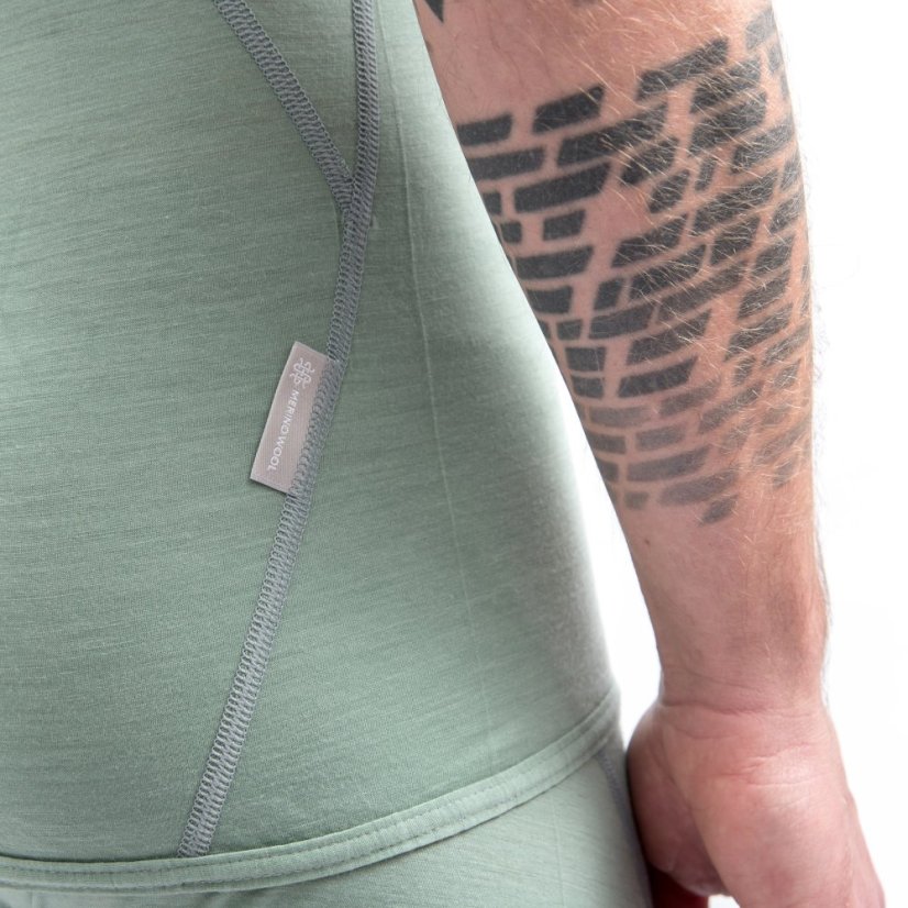SENSOR MERINO AIR pánské triko kr.rukáv basil green XXL - Barva: zelená, Velikost: XXL
