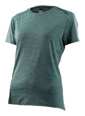 TLD DÁMSKÝ DRES S KRÁTKÝM RUKÁVEM LILIUM TIGER JACQUARD STEEL GREEN (35792101)