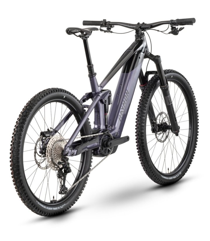 Celoodpružený horský elektrobicykel Raymon Vamok Pro Smoke Lavender/black