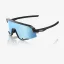 MTB brýle 100% SLENDALE - Matte Black - HiPER Blue Multilayer Mirror Lens