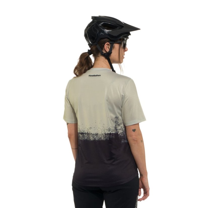 Dámský bike dres Horsefeathers Quantum - silver birch/black