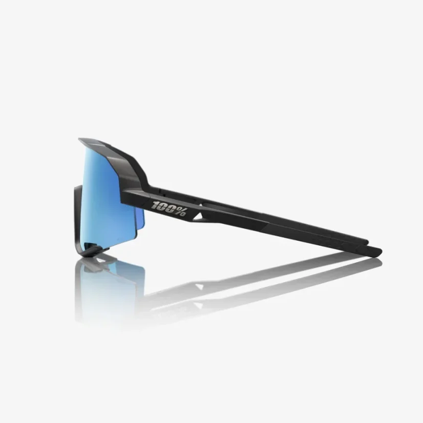 MTB brýle 100% SLENDALE - Matte Black - HiPER Blue Multilayer Mirror Lens