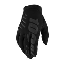 Cyklistické rukavice 100% BRISKER Black / černé