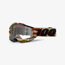 Sjezdové brýle 100% ACCURI 2 Clear Lens - hnědé