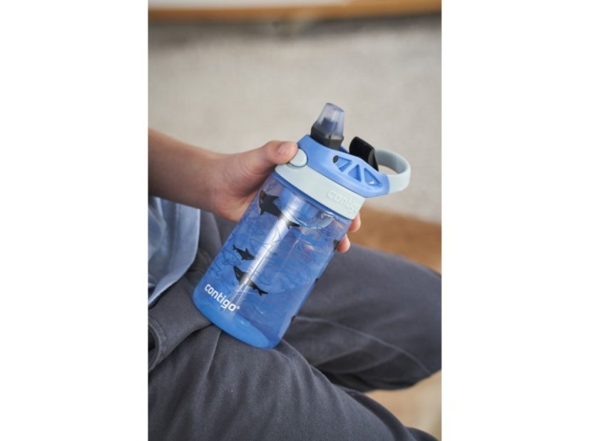 Contigo Dětská láhev Easy Clean 420 ml, Blue Sharks