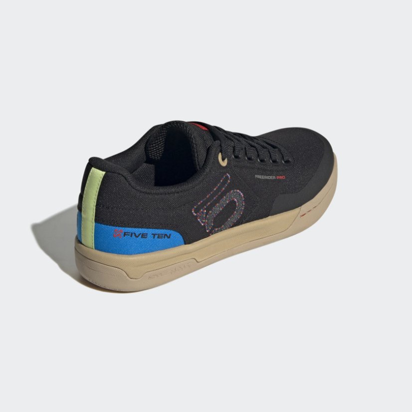 Buty rowerove Five Ten Freerider Pro Canvas Black Pulse Lime - Rozmiar EU: 46 2/3