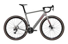Gravel elektrobicykel RIDLEY E-GRIFN GRX600 Battleship Grey Metallic/Candy Red Metallic