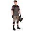 Pánský cyklistický dres Horsefeathers Quantum - krátký rukáv, chimera/walnut