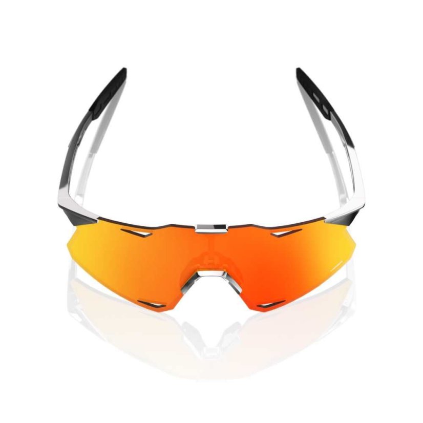 Brýle 100% HYPERCRAFT - Black Chrome - HiPER Red Mirror