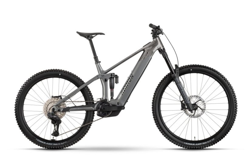 Celoodpružený horský elektrobicykel Raymon Vamok Ultra Dark Silver