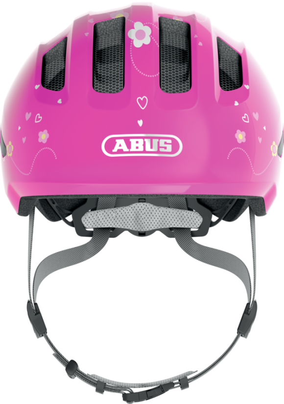 Dětská cyklistická helma Abus Smiley 3.0 Pink Butterfly - růžová