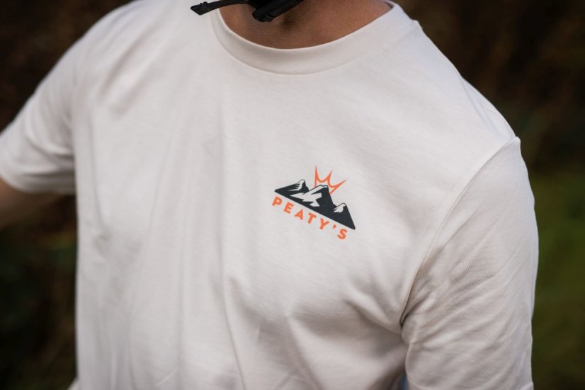 PEATY'S PUBWEAR TRIKO S KRÁTKÝM RUKÁVEM SUNSET VINTAGE WHITE (PPW-25-TEE-SET-WHT) - Velikost: S