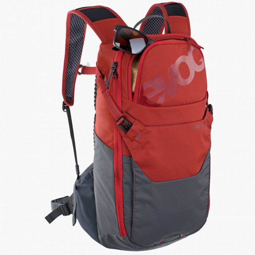 Evoc Ride 12 + Hydration Blader 2 Chilli Red Carbon
