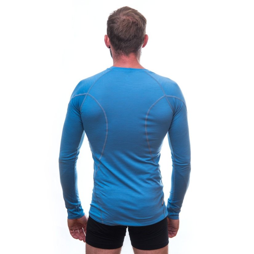 SENSOR MERINO ACTIVE pánské triko dl.rukáv modrá L - Barva: modrá, Velikost: L