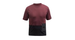 FT MEN'S LITE MERINO POCKET JERSEY MERLOT RED/BLACK XL