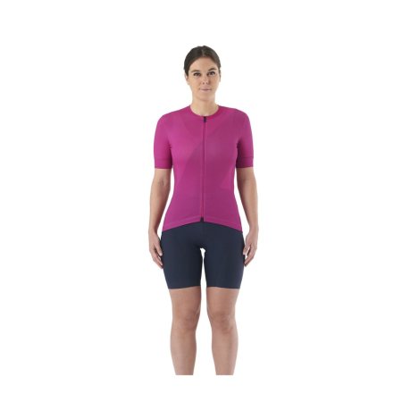 MAVIC DÁMSKÝ DRES S KRÁTKÝM RUKÁVEM AKSIUM GRAPHIC BIG M/FUCHSIA (T000592) - Velikost: XS