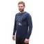 SENSOR MERINO ACTIVE OUTSIDE pánské triko dl.rukáv deep blue S - Barva: modrá, Velikost: S