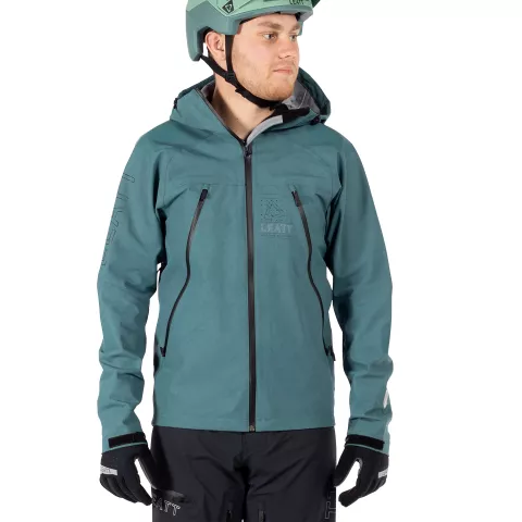 LEATT nepremokavá bunda MTB HydraDri 5.0 Teal - Varianta: S / US38 / EU48