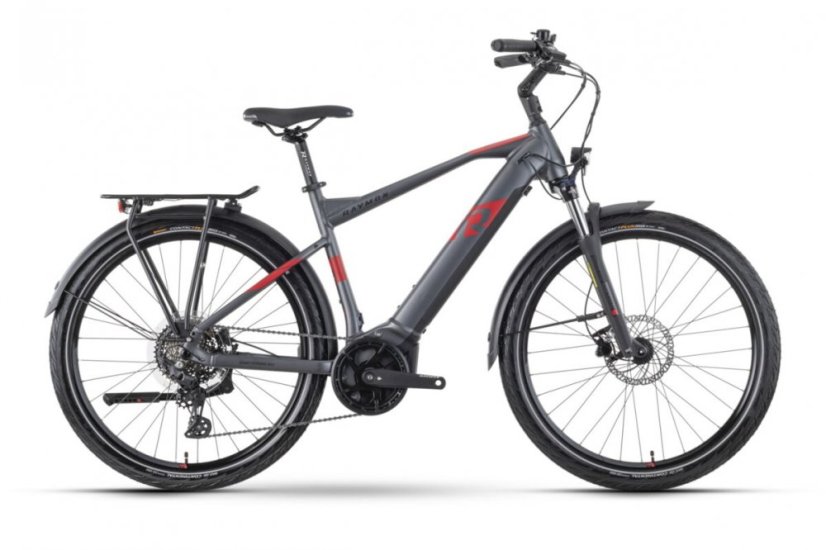 Trekingový elektrobicykel Raymon TourRay 6.0 Anthracit Red