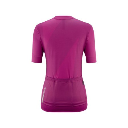 MAVIC DÁMSKÝ DRES S KRÁTKÝM RUKÁVEM AKSIUM GRAPHIC BIG M/FUCHSIA (T000592) - Velikost: XS