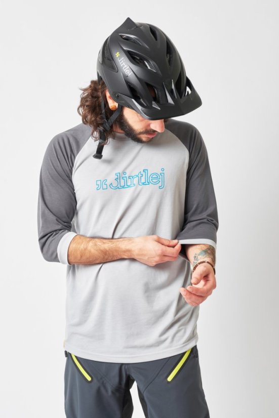 Cyklistický Dres Dirtlej Mountee - šedý
