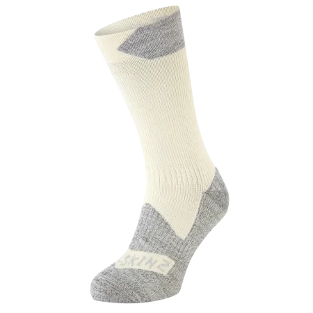 Voděodolné ponožky Sealskinz Raynham Cream Grey