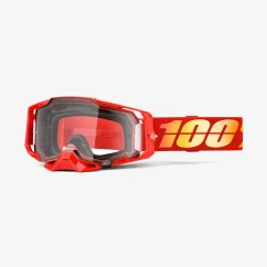 Zjazdové okuliare 100% ARMEGA Clear Lens-Red