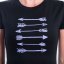 SENSOR MERINO ACTIVE ARROWS dámské triko kr.rukáv černá S - Barva: černá, Velikost: S