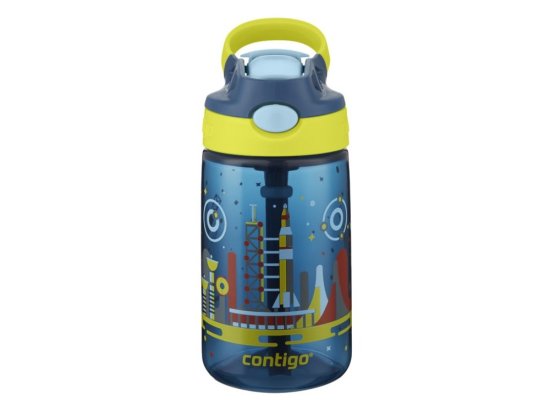 Contigo Dětská láhev Gizmo Flip 420 ml, Blue Nautical Space