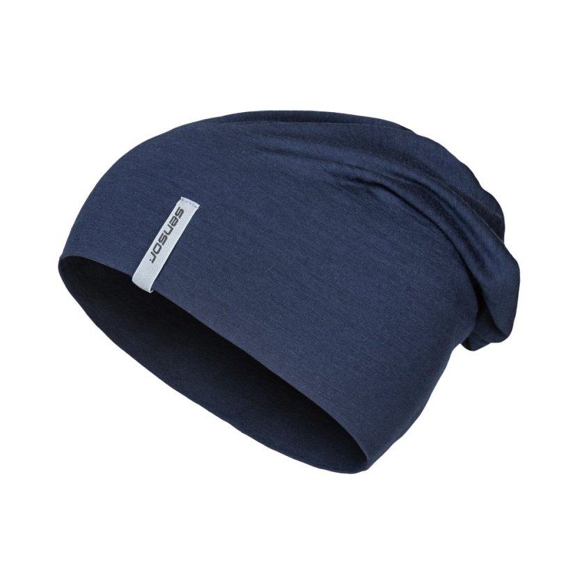 SENSOR ČEPICE MERINO ACTIVE deep blue L - Barva: modrá, Velikost: L
