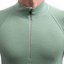 SENSOR MERINO DF pánské triko dl.rukáv zip basil green XL - Barva: zelená, Velikost: XL