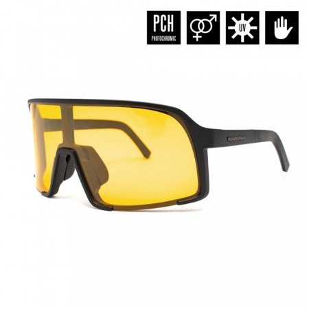 Fotochromatické brýle Horsefeathers Magnum - černé/žluté sklo