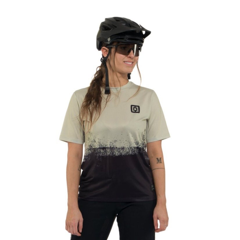 Dámský bike dres Horsefeathers Quantum - silver birch/black