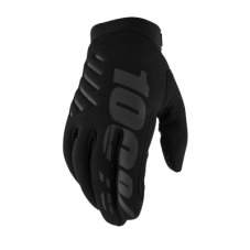Cyklistické rukavice 100% BRISKER W Black / černé