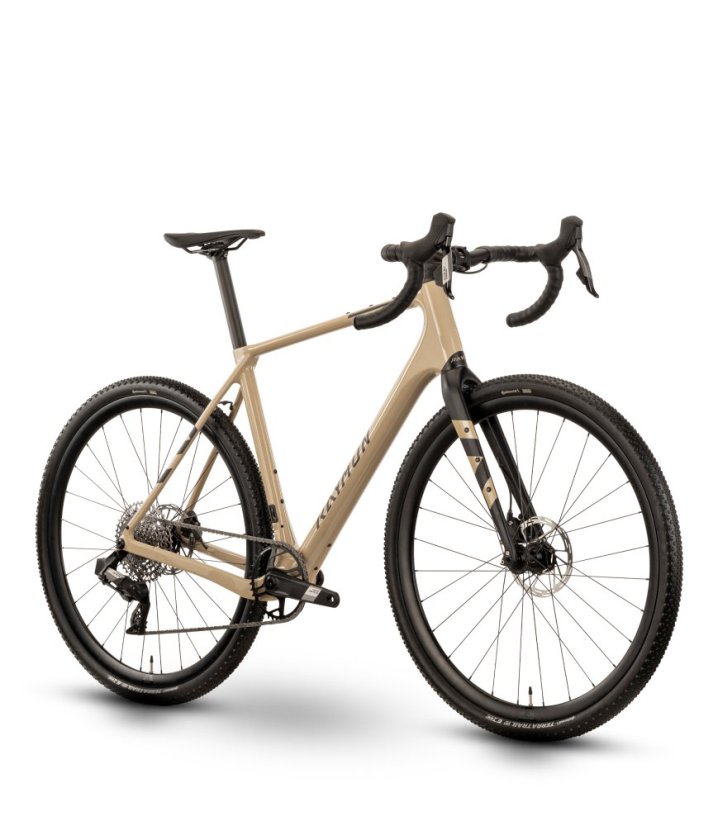 Gravel bicykel Raymon Soreno Pro karbón piesková/čierna