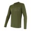 SENSOR MERINO ACTIVE TRACK pánské triko dl.rukáv safari green XXL - Barva: zelená, Velikost: XXL