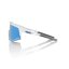 Brýle 100% SPEEDCRAFT - Matte White - HiPER Blue Multilayer Mirror Lens