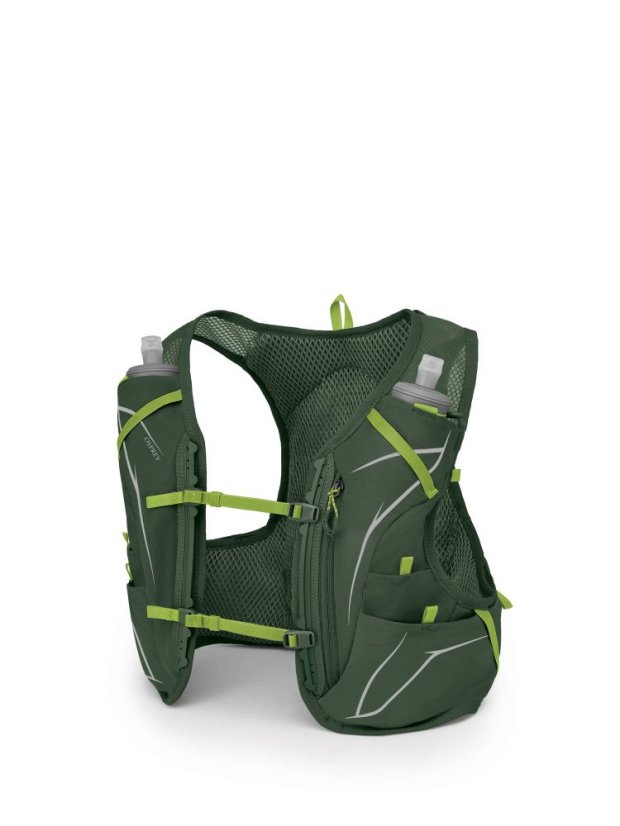 OSPREY BĚŽECKÁ VESTA DURO 6 W/FLASKS SEAWEED GREEN/LIMON (1000545) - Velikost: S