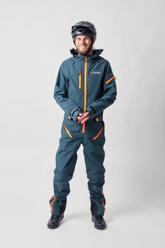 Voděodolná cyklistická kombinéza Dirtlej Dirtsuit Core Edition Steel Blue